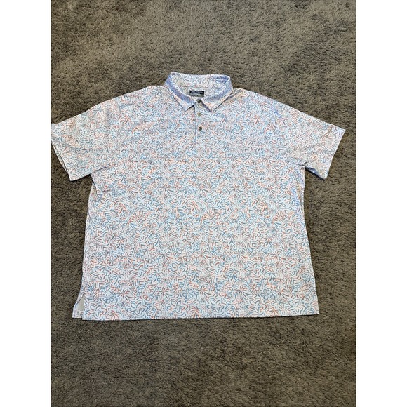 Ben Hogan Other - Ben Hogan Men's Multi-Color Hibiscus Print Golf Polo Shirt Size 2XL XXL